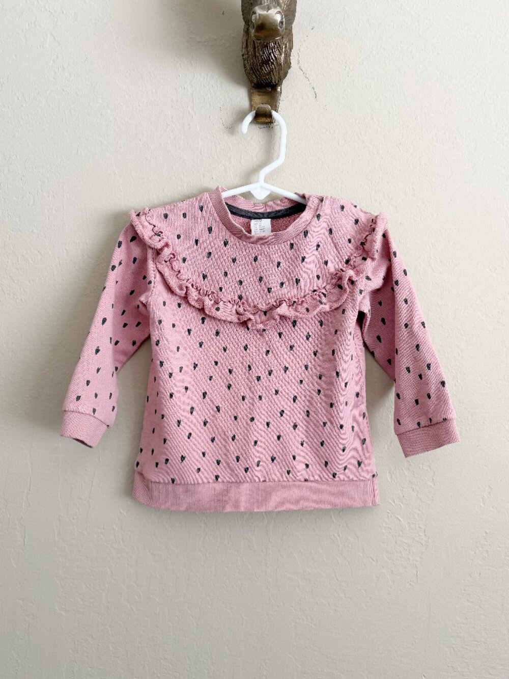 H&M Ruffled Sweatshirt • 2T